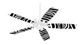 Zebra - Ceiling Fan Skin Kit fits most 42 inch fans (FAN and BLADES SOLD SEPARATELY)