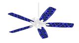 Daisy Blue - Ceiling Fan Skin Kit fits most 42 inch fans (FAN and BLADES SOLD SEPARATELY)