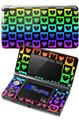Love Heart Checkers Rainbow - Decal Style Skin fits Nintendo 3DS (3DS SOLD SEPARATELY)