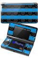 Skull Stripes Blue - Decal Style Skin fits Nintendo 3DS (3DS SOLD SEPARATELY)