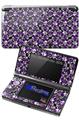 Splatter Girly Skull Purple - Decal Style Skin fits Nintendo 3DS (3DS SOLD SEPARATELY)