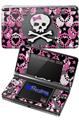 Pink Bow Skull - Decal Style Skin fits Nintendo 3DS (3DS SOLD SEPARATELY)