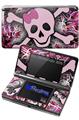 Pink Skull - Decal Style Skin fits Nintendo 3DS (3DS SOLD SEPARATELY)