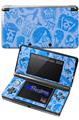 Skull Sketches Blue - Decal Style Skin fits Nintendo 3DS (3DS SOLD SEPARATELY)
