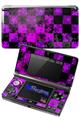 Purple Star Checkerboard - Decal Style Skin fits Nintendo 3DS (3DS SOLD SEPARATELY)