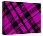 Gallery Wrapped 11x14x1.5  Canvas Art - Pink Plaid