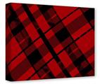 Gallery Wrapped 11x14x1.5  Canvas Art - Red Plaid