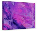 Gallery Wrapped 11x14x1.5  Canvas Art - Painting Purple Splash