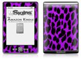Purple Leopard - Decal Style Skin (fits 4th Gen Kindle with 6inch display and no keyboard)