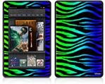 Amazon Kindle Fire (Original) Decal Style Skin - Rainbow Zebra