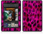 Amazon Kindle Fire (Original) Decal Style Skin - Pink Distressed Leopard