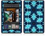 Amazon Kindle Fire (Original) Decal Style Skin - Abstract Floral Blue