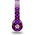 WraptorSkinz Skin Decal Wrap compatible with Beats Solo HD (Original) Pink Floral (HEADPHONES NOT INCLUDED)