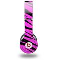 WraptorSkinz Skin Decal Wrap compatible with Beats Solo HD (Original) Pink Tiger (HEADPHONES NOT INCLUDED)