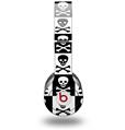 WraptorSkinz Skin Decal Wrap compatible with Beats Solo HD (Original) Skull Checkerboard (HEADPHONES NOT INCLUDED)