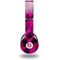 WraptorSkinz Skin Decal Wrap compatible with Beats Solo HD (Original) Pink Distressed Leopard (HEADPHONES NOT INCLUDED)