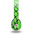 WraptorSkinz Skin Decal Wrap compatible with Beats Solo HD (Original) Ripped Fishnets Green (HEADPHONES NOT INCLUDED)