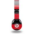 WraptorSkinz Skin Decal Wrap compatible with Beats Solo HD (Original) Skull Stripes Red (HEADPHONES NOT INCLUDED)