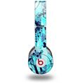 WraptorSkinz Skin Decal Wrap compatible with Beats Solo HD (Original) Scene Kid Sketches Blue (HEADPHONES NOT INCLUDED)
