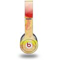 WraptorSkinz Skin Decal Wrap compatible with Beats Solo HD (Original) Painting Yellow Splash (HEADPHONES NOT INCLUDED)