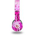 WraptorSkinz Skin Decal Wrap compatible with Beats Solo HD (Original) Pink Plaid Graffiti (HEADPHONES NOT INCLUDED)
