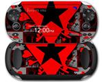 Emo Star Heart - Decal Style Skin fits Sony PS Vita