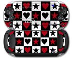 Hearts and Stars - Decal Style Skin fits Sony PS Vita