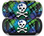 Rainbow Plaid Skull - Decal Style Skin fits Sony PS Vita