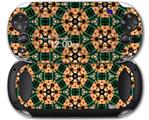 Floral Pattern Orange - Decal Style Skin fits Sony PS Vita