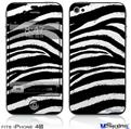 iPhone 4S Decal Style Vinyl Skin - Zebra