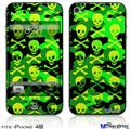 iPhone 4S Decal Style Vinyl Skin - Skull Camouflage