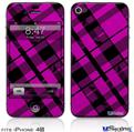 iPhone 4S Decal Style Vinyl Skin - Pink Plaid