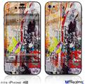 iPhone 4S Decal Style Vinyl Skin - Abstract Graffiti