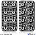 iPhone 4S Decal Style Vinyl Skin - Gothic Punk Pattern