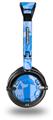 Skull Sketches Blue Decal Style Skin fits Skullcandy Lowrider Headphones (HEADPHONES  SOLD SEPARATELY)