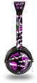 Zebra Pink Skulls Decal Style Skin fits Skullcandy Lowrider Headphones (HEADPHONES  SOLD SEPARATELY)