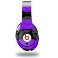 WraptorSkinz Skin Decal Wrap compatible with Beats Studio (Original) Headphones Skull Stripes Purple Skin Only (HEADPHONES NOT INCLUDED)