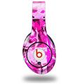 WraptorSkinz Skin Decal Wrap compatible with Beats Studio (Original) Headphones Pink Plaid Graffiti Skin Only (HEADPHONES NOT INCLUDED)