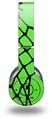 WraptorSkinz Skin Decal Wrap compatible with Beats Wireless (Original) Headphones Ripped Fishnets Green Skin Only (HEADPHONES NOT INCLUDED)