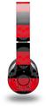 WraptorSkinz Skin Decal Wrap compatible with Beats Wireless (Original) Headphones Skull Stripes Red Skin Only (HEADPHONES NOT INCLUDED)