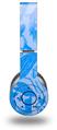 WraptorSkinz Skin Decal Wrap compatible with Beats Wireless (Original) Headphones Skull Sketches Blue Skin Only (HEADPHONES NOT INCLUDED)