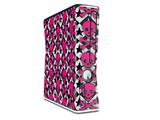 Pink Skulls and Stars Decal Style Skin for XBOX 360 Slim Vertical