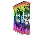 Cartoon Skull Rainbow Decal Style Skin for XBOX 360 Slim Vertical
