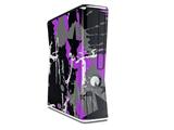 SceneKid Purple Decal Style Skin for XBOX 360 Slim Vertical
