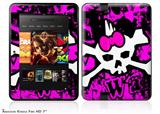 Punk Skull Princess Decal Style Skin fits 2012 Amazon Kindle Fire HD 7 inch