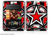 Star Checker Splatter Decal Style Skin fits 2012 Amazon Kindle Fire HD 7 inch