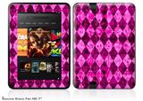 Pink Diamond Decal Style Skin fits 2012 Amazon Kindle Fire HD 7 inch