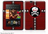 Skull Cross Decal Style Skin fits 2012 Amazon Kindle Fire HD 7 inch