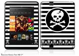 Skull Patch Decal Style Skin fits 2012 Amazon Kindle Fire HD 7 inch