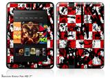 Checker Graffiti Decal Style Skin fits 2012 Amazon Kindle Fire HD 7 inch